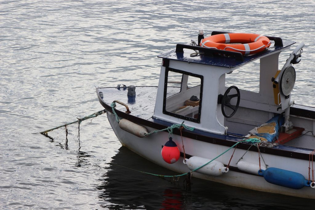 Fishing boat in Scotland